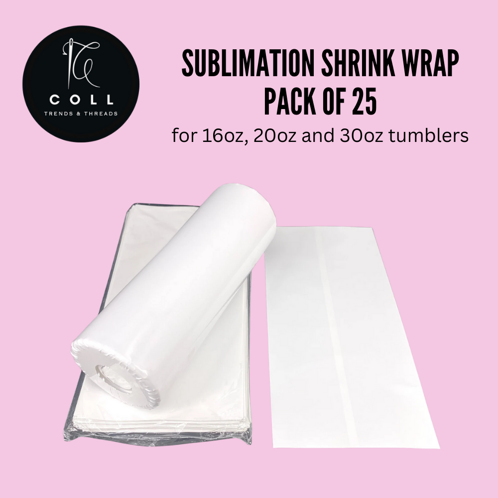 Sublimation Shrink Wraps- Pack of 25