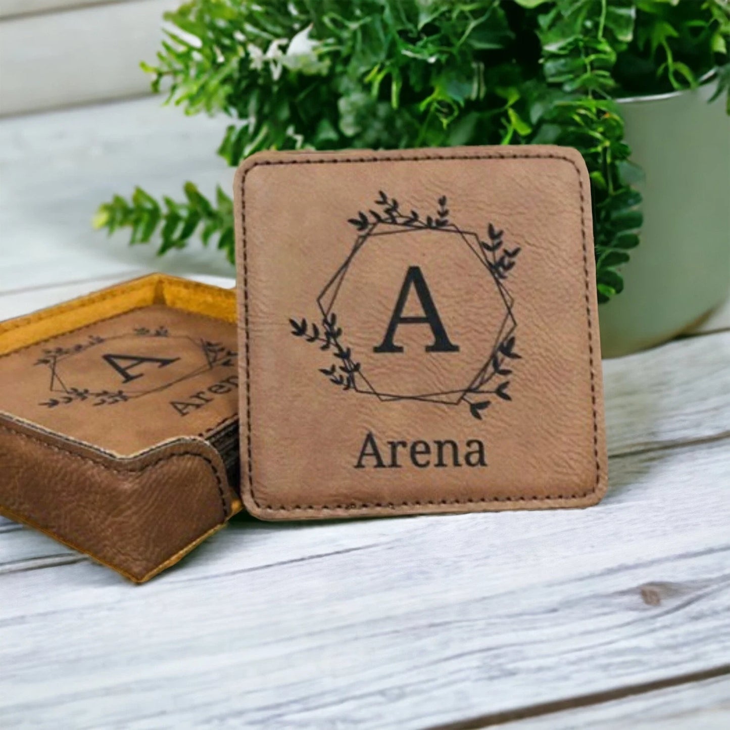 Custom Engraved Coasters set of 6